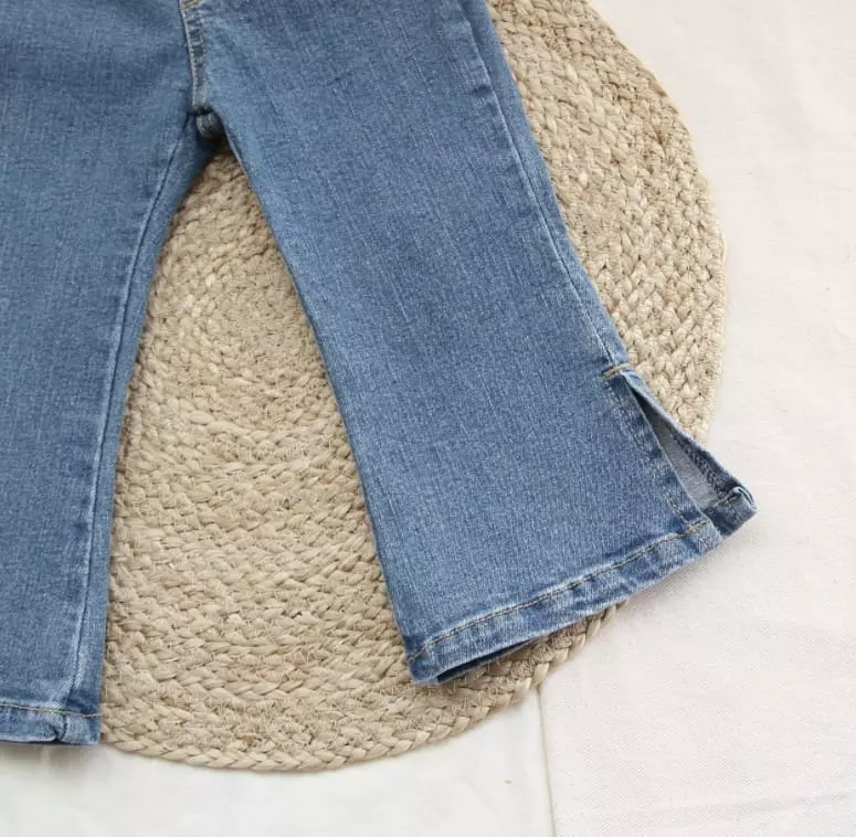 J-Room - Korean Children Fashion - #littlefashionista - Slit Jeans - 8