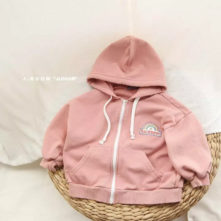 J-Room - Korean Children Fashion - #littlefashionista - Rainbow Hoody Zip-up - 8