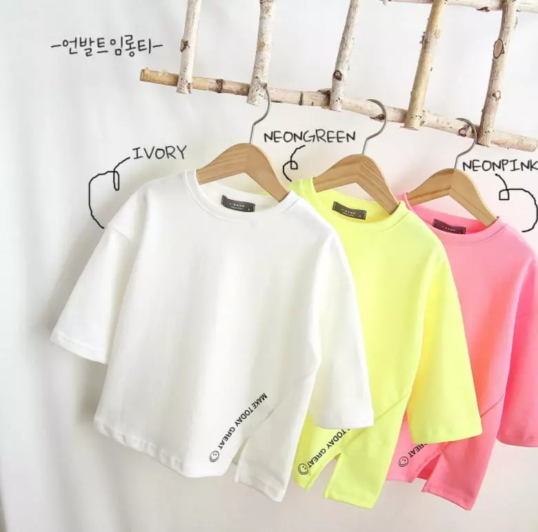 J-Room - Korean Children Fashion - #magicofchildhood - Unbalance Long Tee - 3