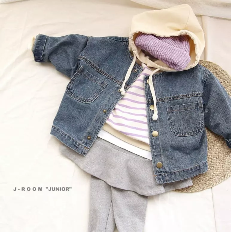 J-Room - Korean Children Fashion - #minifashionista - Toto Denim Jacket - 6