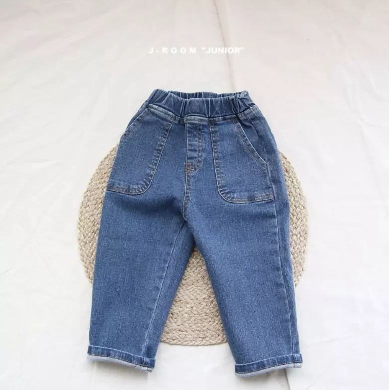 J-Room - Korean Children Fashion - #minifashionista - Pocket Span Jeans