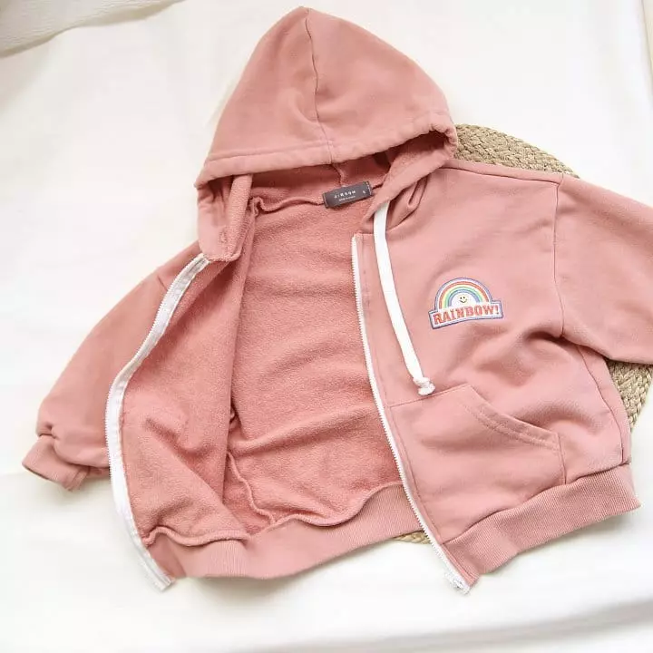 J-Room - Korean Children Fashion - #minifashionista - Rainbow Hoody Zip-up - 10