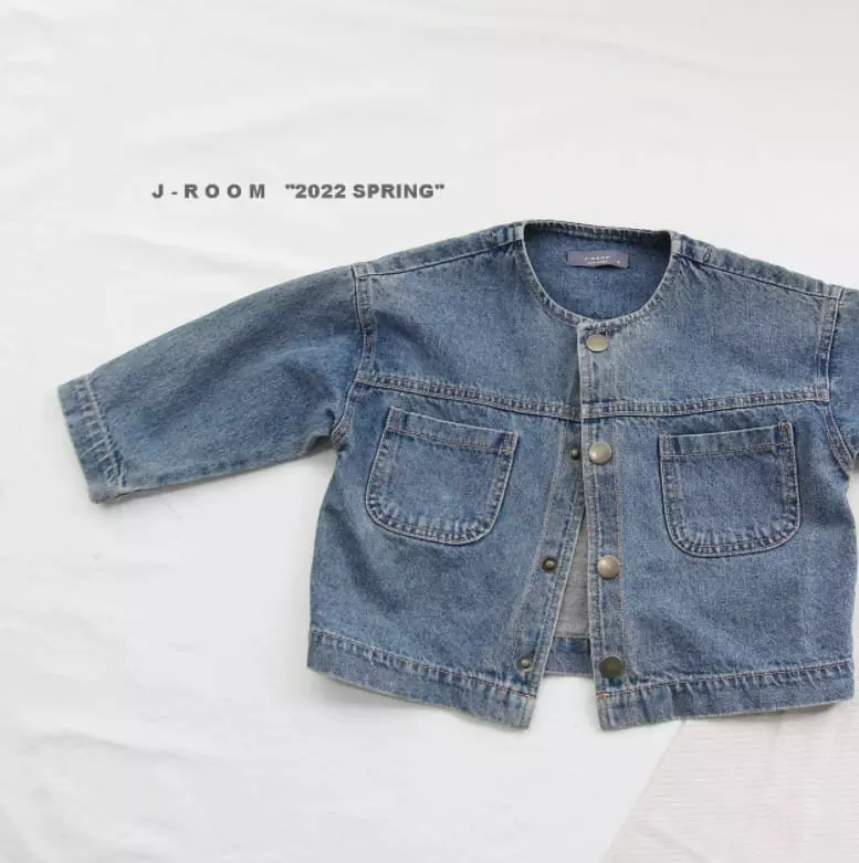 J-Room - Korean Children Fashion - #prettylittlegirls - Toto Denim Jacket - 7