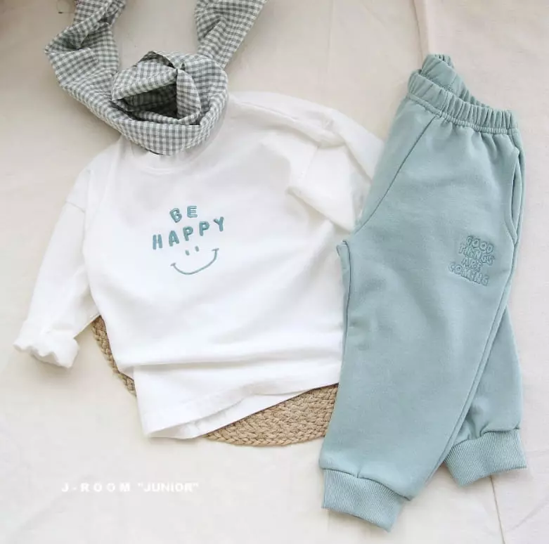 J-Room - Korean Children Fashion - #prettylittlegirls - Happy Embroidery Tee - 6