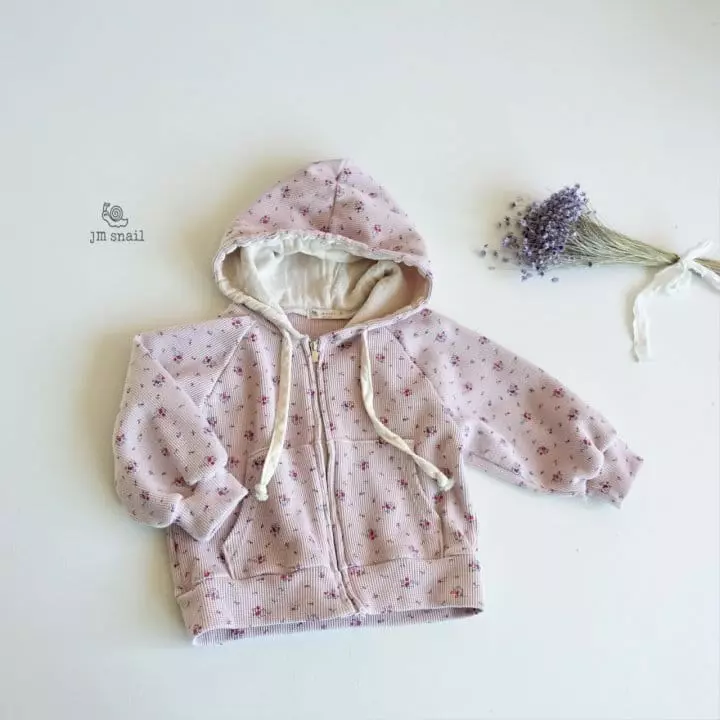 JM Snail - Korean Children Fashion - #Kfashion4kids - Small Waffle Hoody Zip-up
