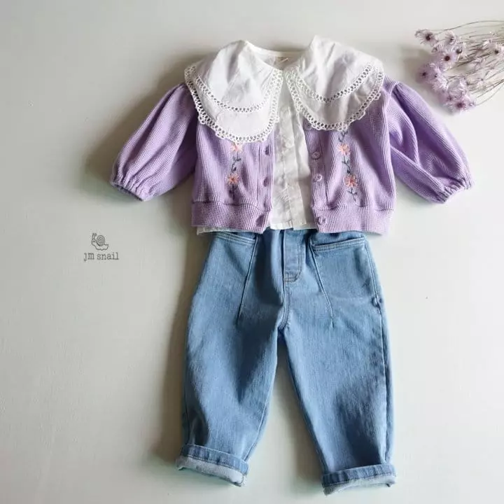 JM Snail - Korean Children Fashion - #kidzfashiontrend - Dunom Span Baggy Pants - 4