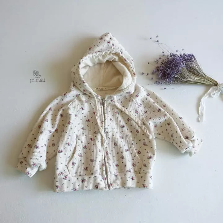 JM Snail - Korean Children Fashion - #childofig - Small Waffle Hoody Zip-up - 6