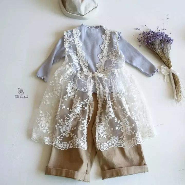 JM Snail - Korean Children Fashion - #childofig - Lace Robe - 5