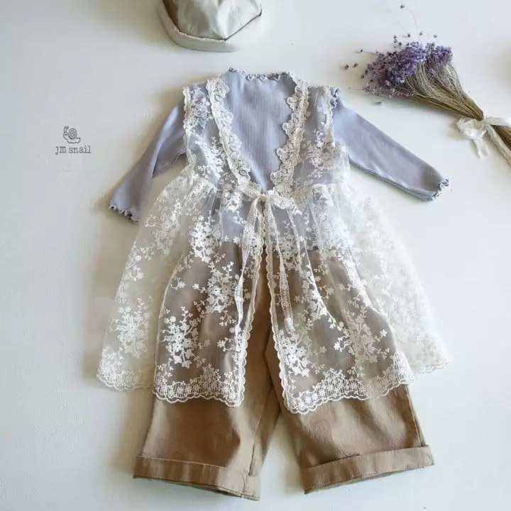 JM Snail - Korean Children Fashion - #childofig - Lace Robe - 6