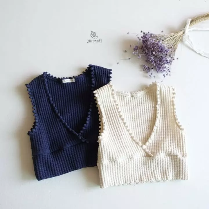 JM Snail - Korean Children Fashion - #childofig - Butter Waffle Vest - 3
