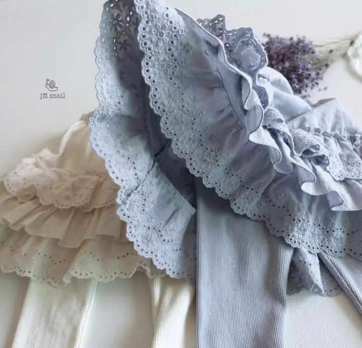 JM Snail - Korean Children Fashion - #childofig - Lace Inner Skirt Leggings - 8