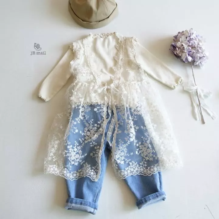 JM Snail - Korean Children Fashion - #childrensboutique - Lace Robe - 7