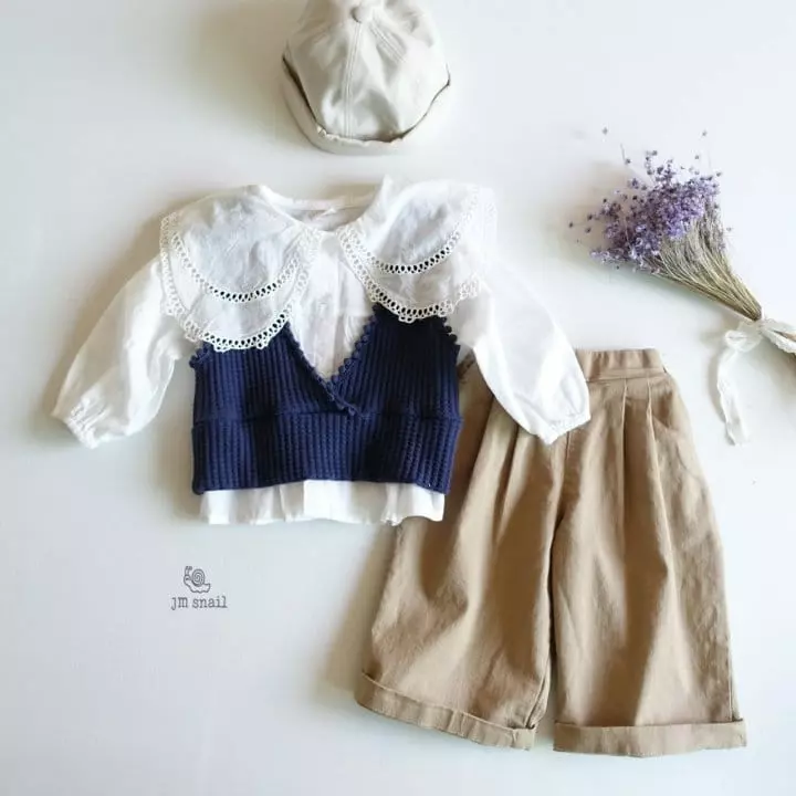 JM Snail - Korean Children Fashion - #childrensboutique - Butter Waffle Vest - 5