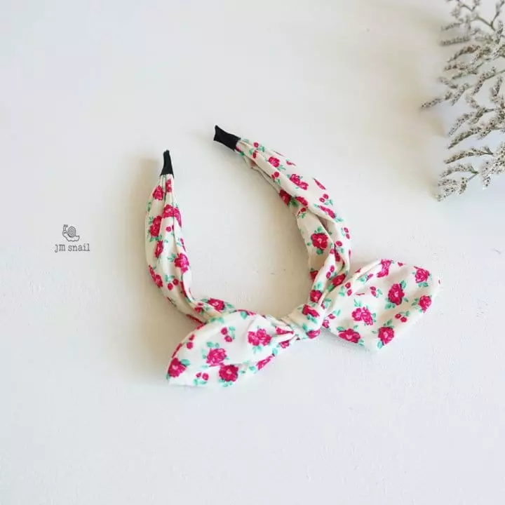 JM Snail - Korean Children Fashion - #childrensboutique - Flower Ribbon Hairband - 2