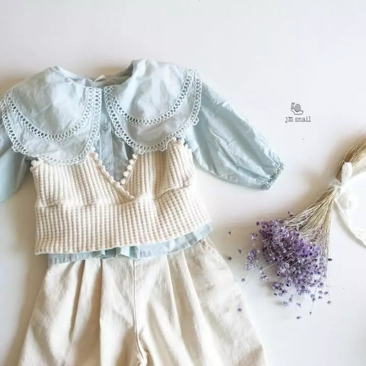 JM Snail - Korean Children Fashion - #designkidswear - Butter Waffle Vest - 6