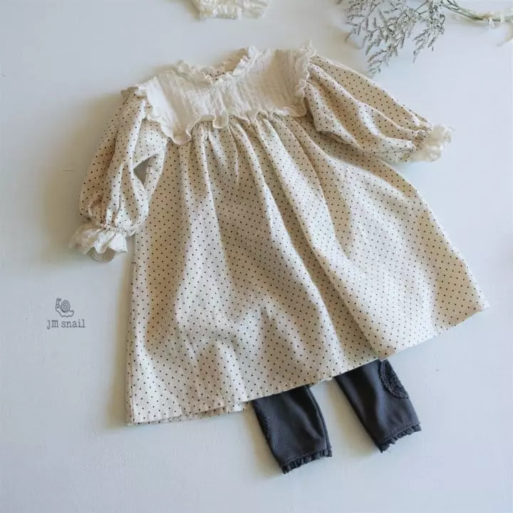 JM Snail - Korean Children Fashion - #designkidswear - Rori Pintuck One-piece - 8