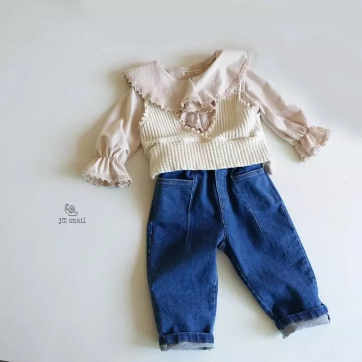 JM Snail - Korean Children Fashion - #kidsstore - Rachell Ruffle Tee - 7