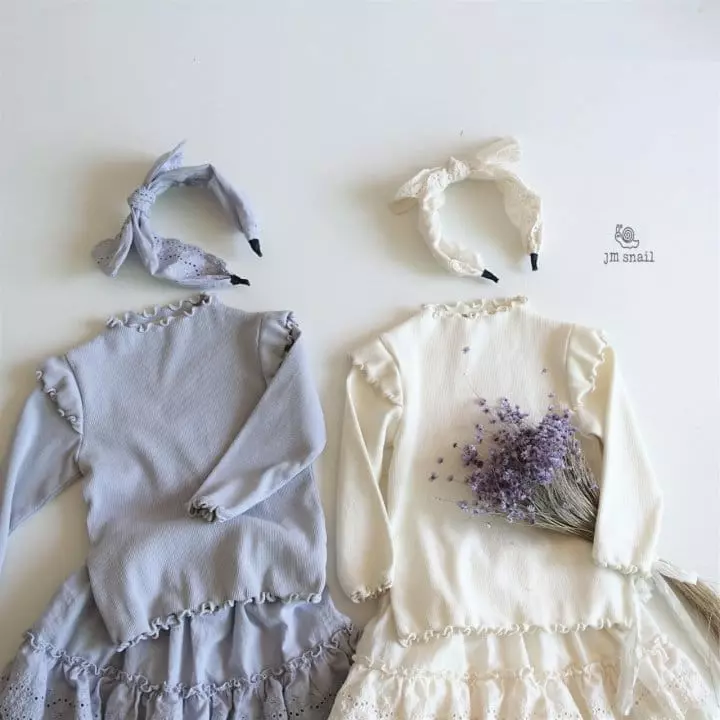 JM Snail - Korean Children Fashion - #kidsstore - Honey Wring Rib Tee - 6