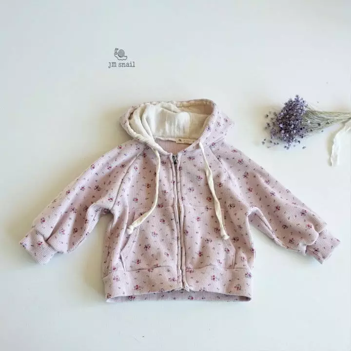 JM Snail - Korean Children Fashion - #littlefashionista - Small Waffle Hoody Zip-up - 2