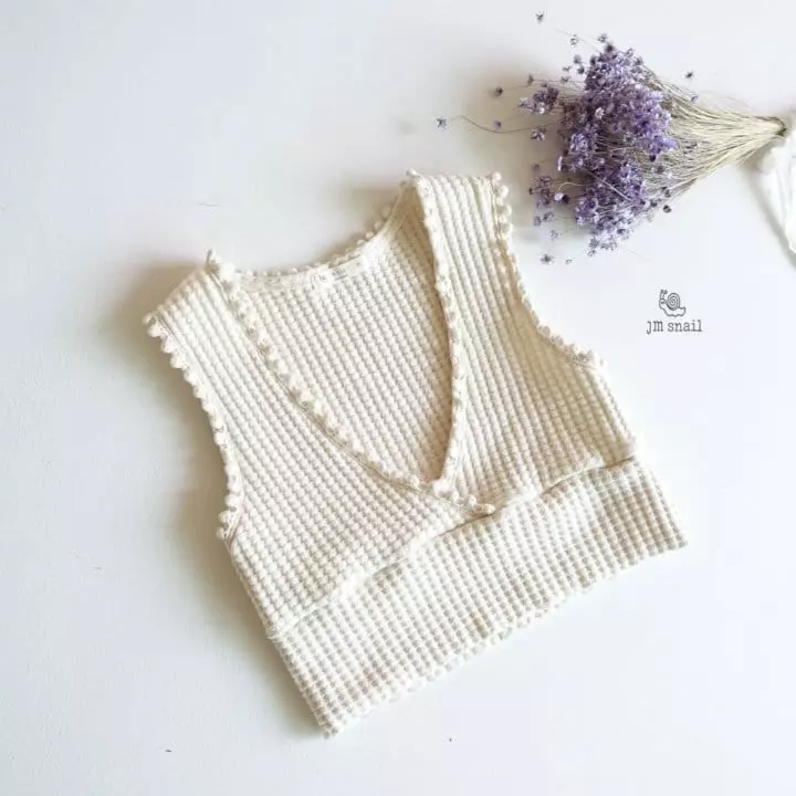 JM Snail - Korean Children Fashion - #minifashionista - Butter Waffle Vest
