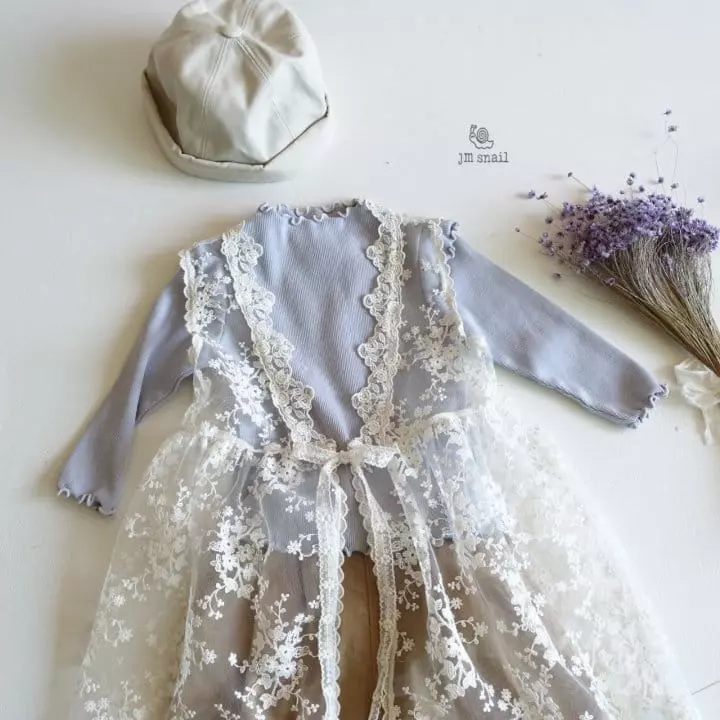 JM Snail - Korean Children Fashion - #minifashionista - Lace Robe - 4