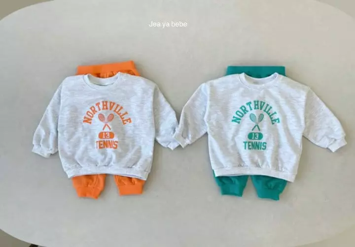 Jeaya & Mymi - Korean Baby Fashion - #babyootd - Tennis Top Bottom Set - 3