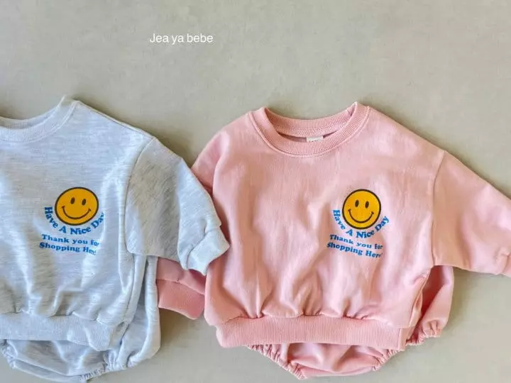 Jeaya & Mymi - Korean Baby Fashion - #babyoutfit - Smile Bloomer Set - 2