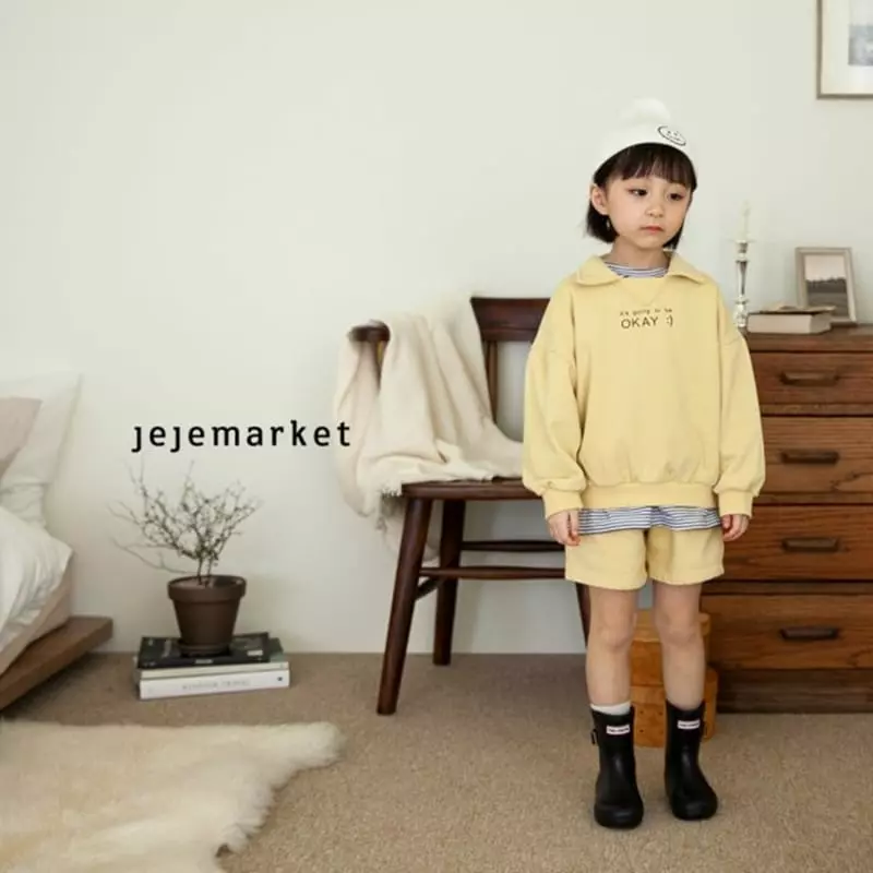 Jeje Market - Korean Children Fashion - #Kfashion4kids - Collar Top Bottom Set - 5