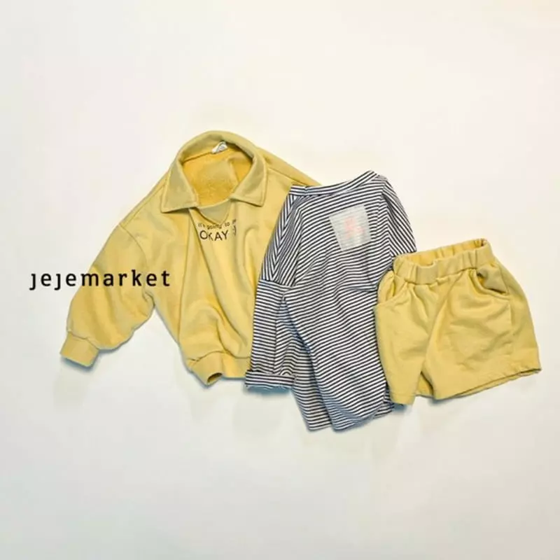 Jeje Market - Korean Children Fashion - #childofig - Collar Top Bottom Set - 10