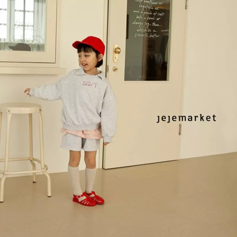 Jeje Market - Korean Children Fashion - #childofig - Collar Top Bottom Set - 11