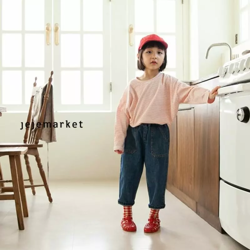 Jeje Market - Korean Children Fashion - #childofig - Pocket Jeans - 5