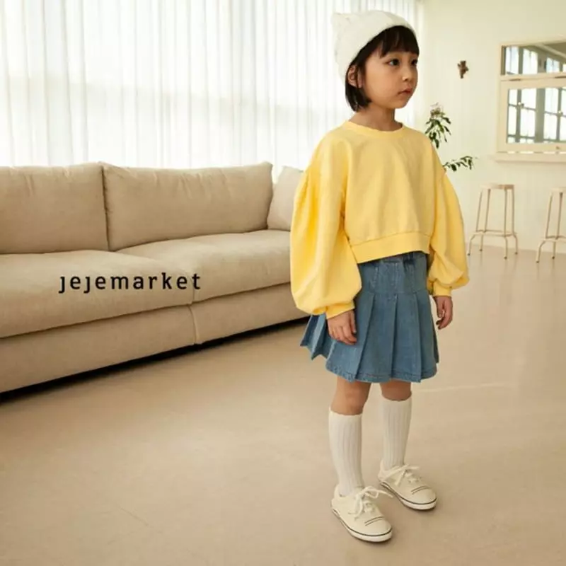 Jeje Market - Korean Children Fashion - #designkidswear - Crop Sweatshirt - 2