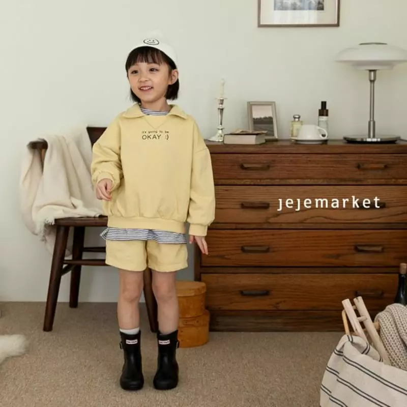 Jeje Market - Korean Children Fashion - #kidsstore - Collar Top Bottom Set - 3