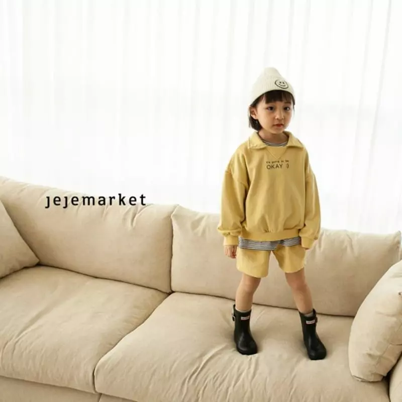 Jeje Market - Korean Children Fashion - #littlefashionista - Collar Top Bottom Set - 6