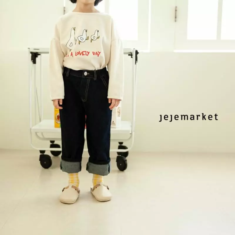 Jeje Market - Korean Children Fashion - #prettylittlegirls - Roll-up Jeans - 5