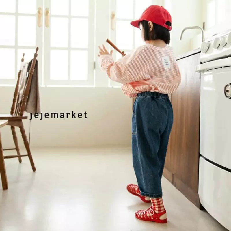 Jeje Market - Korean Children Fashion - #minifashionista - Pocket Jeans - 4