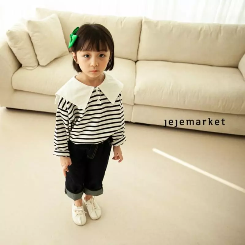Jeje Market - Korean Children Fashion - #todddlerfashion - Sailor Stripes Tee - 12