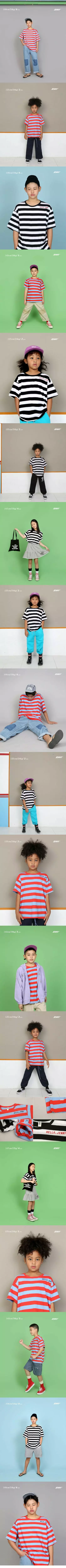 Jenny Basic - Korean Children Fashion - #minifashionista - Hello Stripes Tee