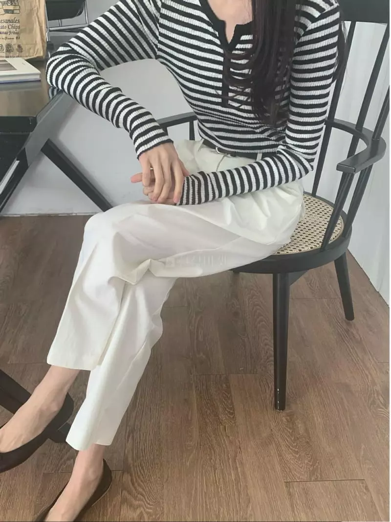 Jinsim - Korean Women Fashion - #momslook - Nuance Tee - 2