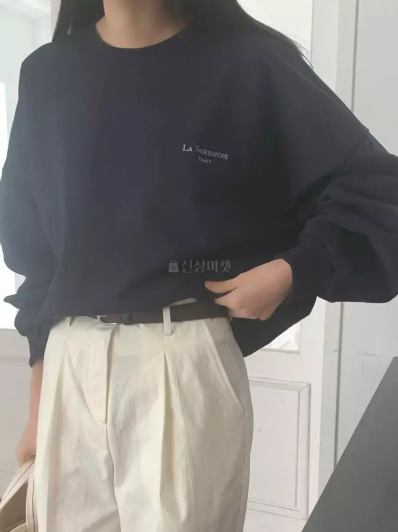 Jinsim - Korean Women Fashion - #shopsmall - Sorbonne Sweatshirt - 3
