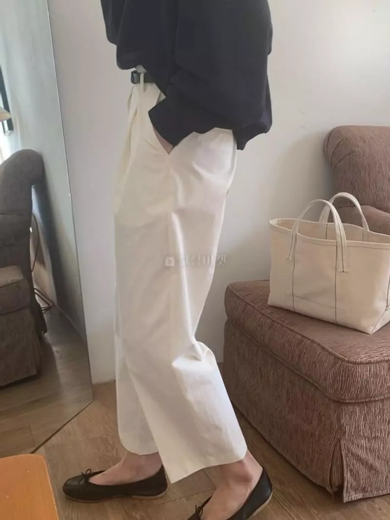 Jinsim - Korean Women Fashion - #shopsmall - Trave Pants (belt set)