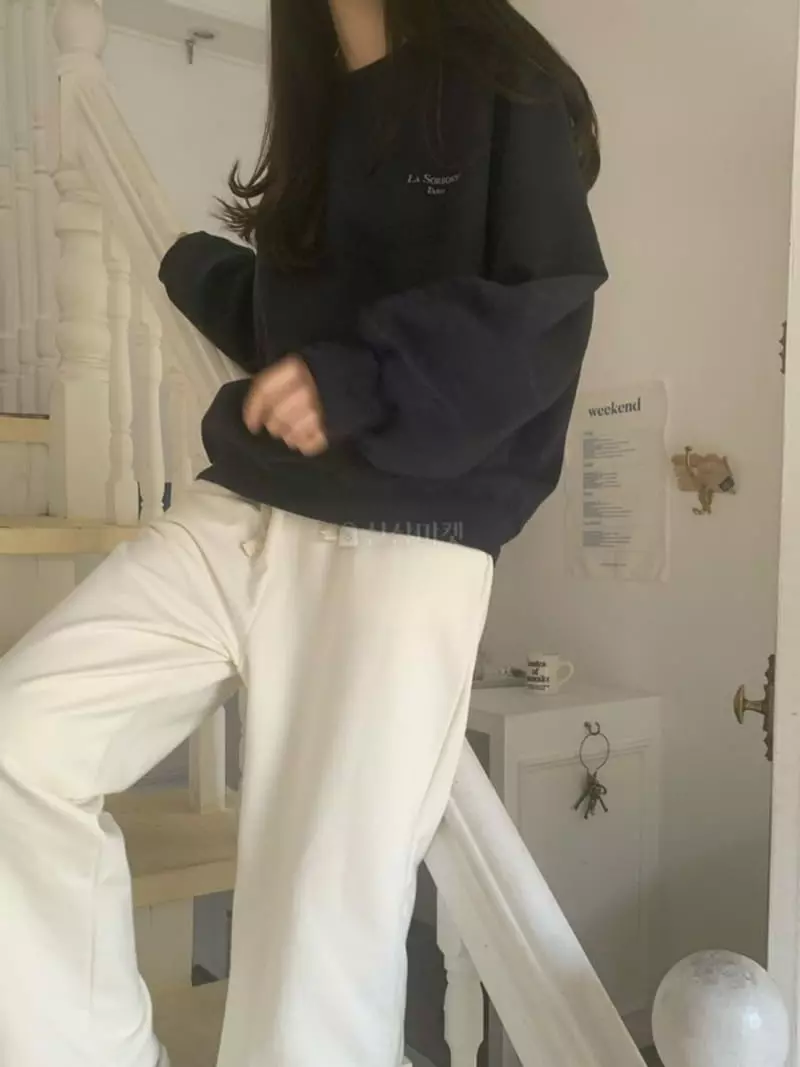 Jinsim - Korean Women Fashion - #shopsmall - Sorbonne Sweatshirt - 4
