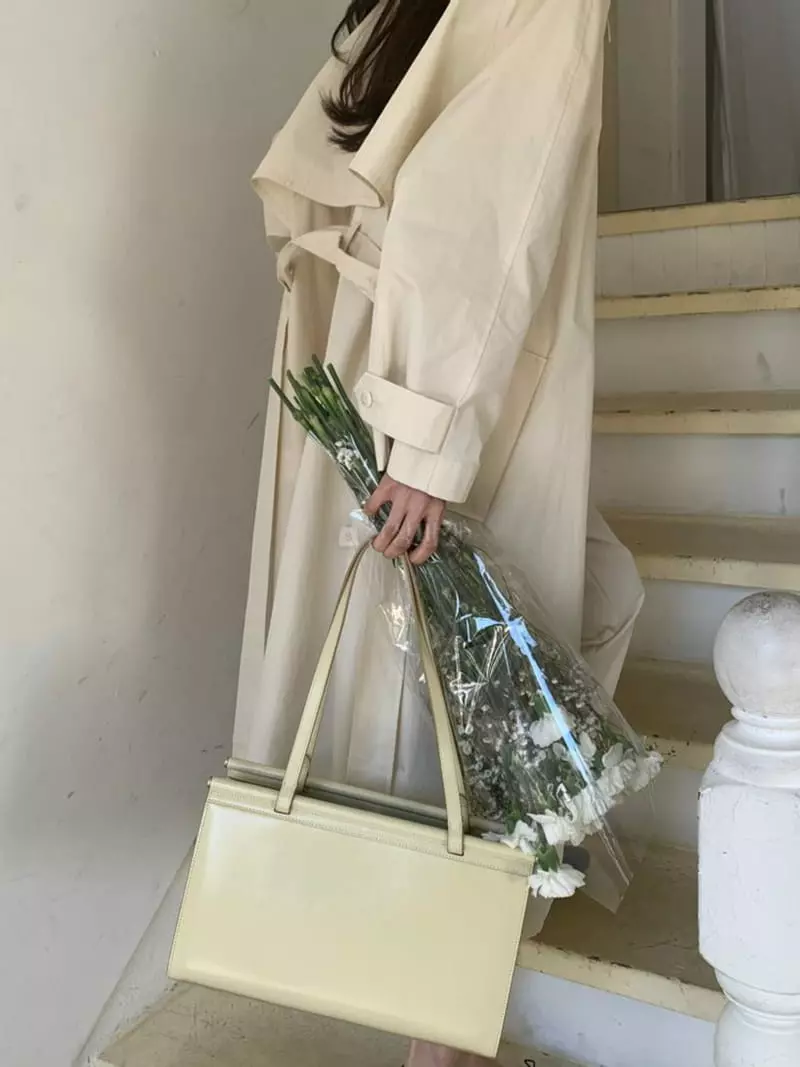 Jinsim - Korean Women Fashion - #thatsdarling - Ba Knit Trench Coat