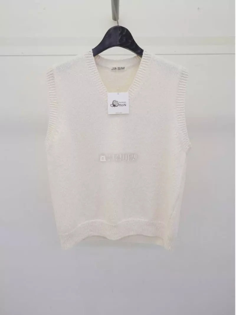 Jinsim - Korean Women Fashion - #womensfashion - Flui Knit Vest