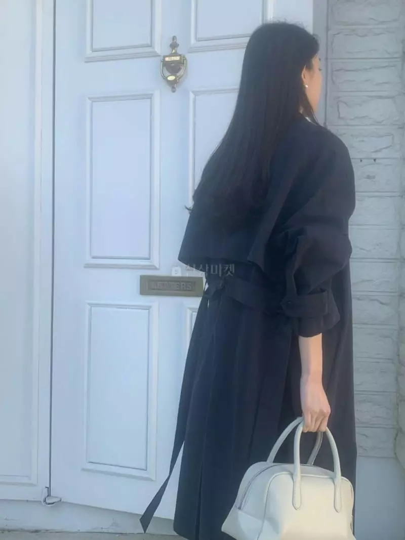 Jinsim - Korean Women Fashion - #momslook - Ba Knit Trench Coat - 4
