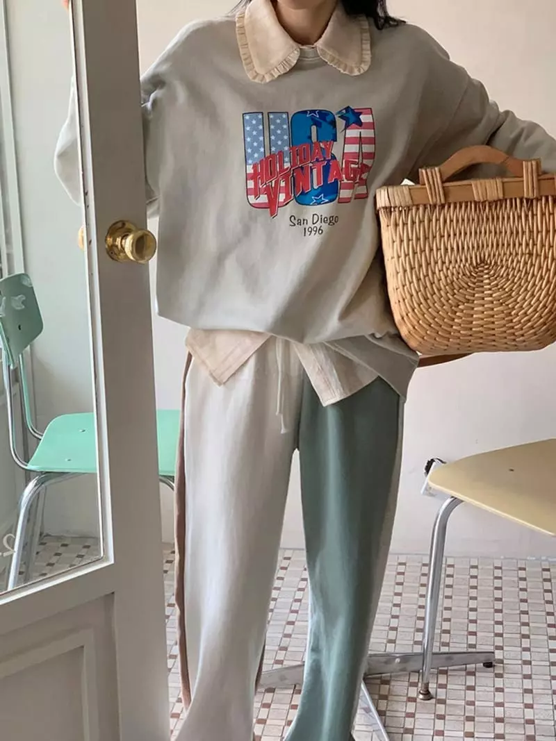 Jkichi - Korean Women Fashion - #momslook - San Diego Sweatshirt