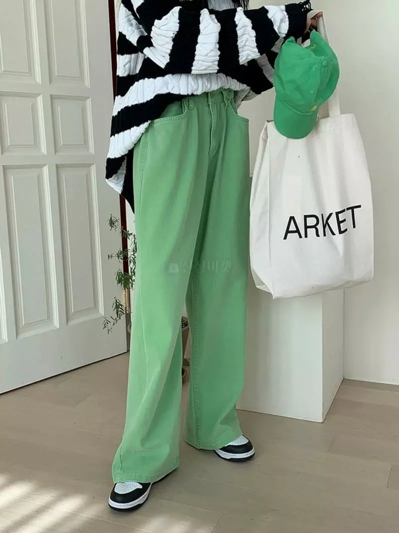 Jkichi - Korean Women Fashion - #momslook - 775 Dying Pants - 2