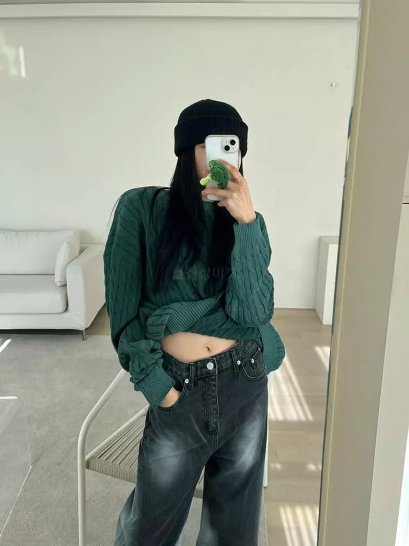 Jkichi - Korean Women Fashion - #momslook - Washing Mu Mu Knit Tee - 3