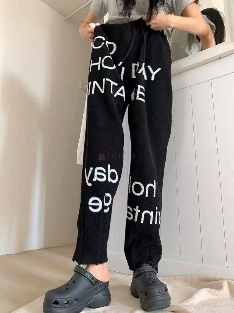 Jkichi - Korean Women Fashion - #momslook - Print Pants - 2