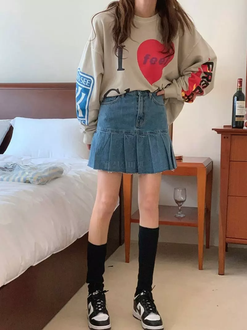 Jkichi - Korean Women Fashion - #momslook - 1031 Wrinkle Skirt - 2